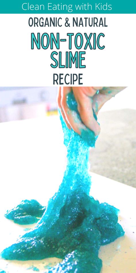 Non Toxic Slim Slime Recipe No Borax or Glue Corn Starch Slime, Non Toxic Slime, Slime Without Borax, Floam Recipe, Cornstarch Slime, Safe Slime Recipe, Borax Slime Recipe, Slime Recipe Kids, Edible Slime Recipe