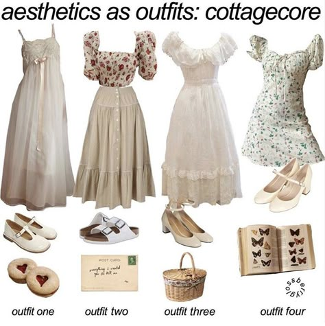 Cottagecore Outfit Ideas, Cottagecore Outfit, Cottagecore Outfits, Cottagecore Fashion, Fashion Aesthetics, Mood Board Fashion, Look Vintage, Looks Style, Looks Vintage