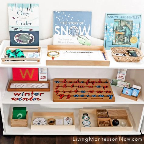 Montessori Winter Activities, Beach Kindergarten, Winter Montessori Activities, Seasons Montessori, Free Winter Printables, Learning Shelf, Winter Preschool Activities, Hibernation Activities, Winter Printables Free