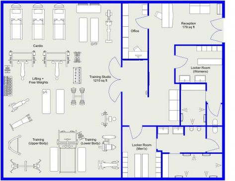 Dark and Masculine Gym Layout Small Gym Design Interior, Tiny Home Gym, Gym Layout, Home Gym Layout, Hotel Room Workout, Gym Architecture, Social Housing Architecture, Gym Plans, Church Design Architecture