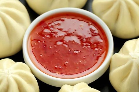 Easy 5-Minute Asian Plum Sauce Recipe for Dumplings, Egg Rolls, Spring Rolls & More #30secondmom Plum Sauce Recipe Chinese Easy, Plum Dipping Sauce Recipe, Plum Sauce For Egg Rolls, Egg Roll Sauce Recipe Easy, Thai Plum Sauce Recipe, Asian Plum Sauce Recipe, Plum Sauce Recipe Easy, Crab Rangoon Sauce, Plum Sauce Recipe Chinese