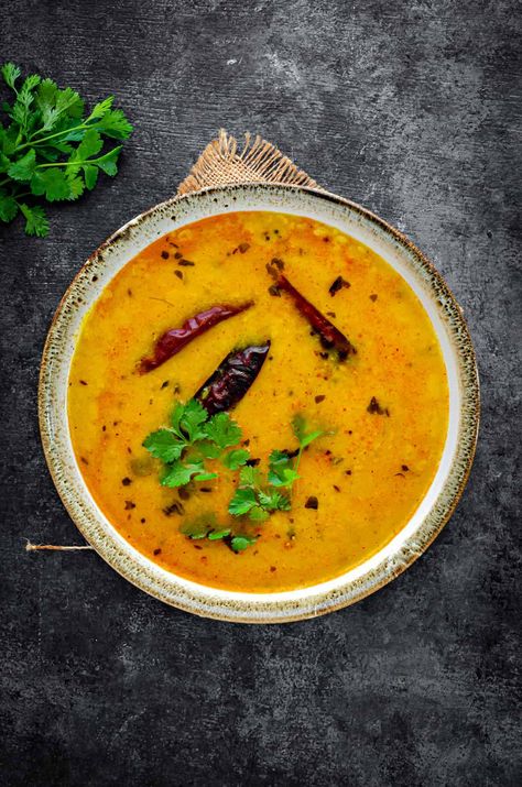 Yellow Dal Recipe Indian, Lentils Stew, Daal Chawal, Fantasy Dinner, Yellow Dal, Dahl Recipe, Chilli Potato, Samosa Chaat, Toor Dal