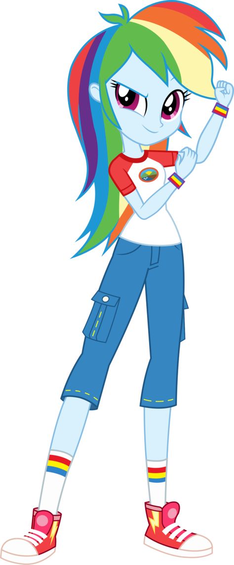 Legend of Everfree: Camper Rainbow Dash by ImperfectXIII Rainbow Dash Outfit, Camper Outfit, Rainbow Dash Human, Equestria Girls Rainbow Dash, Legend Of Everfree, Mlp Equestria, Rainbow Rocks, My Little Pony Party, Equestria Girl