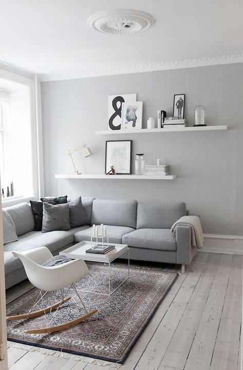 Small Modern Living Room, Scandinavian Design Living Room, Furnitur Ruang Keluarga, Room Couches, Trendy Living Rooms, 아파트 인테리어, Living Room Scandinavian, Living Room White, Hanging Pendant