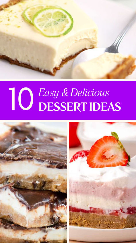 Planning a party or gathering and need easy dessert ideas? Look no further! These quick and simple treats are perfect for feeding a crowd, making them great for any event, whether you're hosting a kids' party or a family get-together. With recipes designed to be easy to follow, you'll have delicious desserts ready in no time. From classic favorites to fun new creations, these desserts are sure to impress your guests and make your event even sweeter. Quick Birthday Desserts, Lunch Dessert Ideas, Cream Cheese Desserts Easy, Easy Dessert Ideas, Simple Treats, Cheese Desserts, Ideas For Parties, Fast Dessert Recipes, Fast Desserts