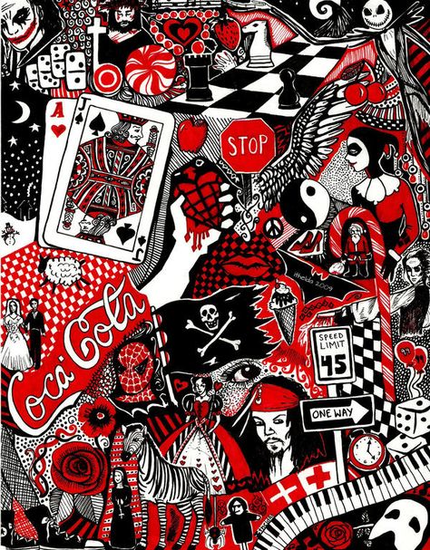 Red And White Wallpaper, White Doodle, Red And Black Wallpaper, Not Musik, Theme Background, Black And White Background, Art Style Inspiration, Black And White Aesthetic, Aesthetic Themes