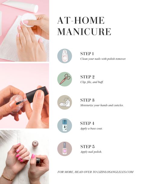 You can give yourself a perfect professional manicure at home. #manicure #nails #nailart #athomemanicure Here's a step by step guide to DIY manicure at home.   At Home Manicure, Manicure, Tutorial, DIY, Manicure Tips How To Do Manicure, Manicure Steps, Nail Routine, At Home Manicure, Manicure Tutorials, Emerald Nails, Home Manicure, Eyebrow Kits, Professional Manicure