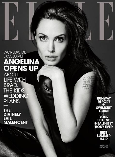 Angelina Jolie Magazine, Angelina Jolie Photoshoot, Best Fashion Magazines, Elle Us, Fashion Magazine Cover, Hedi Slimane, Fashion Cover, Black Leather Pants, Elle Magazine