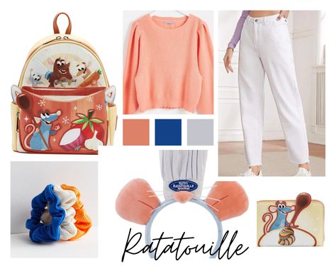 Ratatouille outfit idea loungefly pixar Ratatouille Outfit Ideas, Loungefly Outfit Ideas, Ratatouille Disney Outfit, Ratatouille Outfit, Ratatouille Disney, Disneybound Outfits, Disney Bound Outfits, Disney Fashion, Disney Accessories