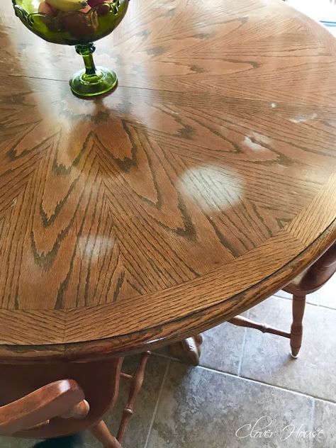 Water Stain On Wood, Raw Wood Furniture, Remove Water Stains, Stained Table, Wooden Table Top, White Heat, Furniture Repair, Wood Table Top, Solid Wood Table