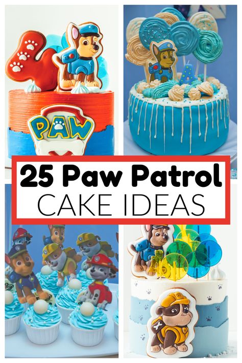 A collection of 25 Paw Patrol Cake ideas. These Paw Patrol cakes are sure to inspire you for your Paw Patrol Party. Paw Patrol Sheet Cake, Paw Patrol Birthday Cakes, Paw Patrol Cake Ideas, Paw Patrol Cakes, Paw Patrol Party Cake, Paw Patrol Birthday Cake Boys, Paw Patrol Birthday Party Cake, Paw Patrol Cookies, Paw Patrol Cupcakes