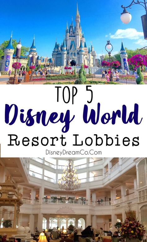 Disney lobbies are more than just lobbies — they are gateways to distant lands. Here are my top 5 favorite WDW lobbies. Did your favorite make the list? Disney Moderate Resorts, Best Disney World Resorts, Florida Disney, Disney World Secrets, Travel Florida, Disney World Planning Guide, Disney Resort Hotels, Disney World Hotels, Disney Board