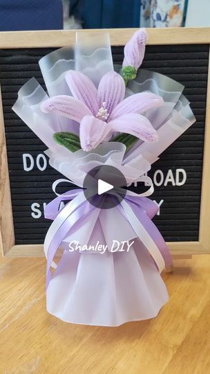 7.8K views · 218 reactions | Mini bouquet wrapping tutorial #pipecleaners #fuzzywireflower #pipecleaner #minibouquet | Shanley Diy Pipecleaners Flowers Bouquet, Bouquet Wrapping Tutorial, Wrapping Tutorial, Bouquet Wrapping, Bouquet Tutorial, Mini Bouquet, Wire Flowers, Bouquet Wrap, Pipe Cleaner