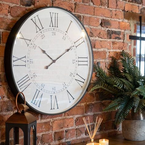 Who forgot to turn the clock back, last night? 24 Hour Clock, White Wood Wall, Clocks Back, White Clocks, Kitchen Clocks, Oversized Wall Clock, Mirror Wall Clock, Antique Clock, Wooden Wall Clock