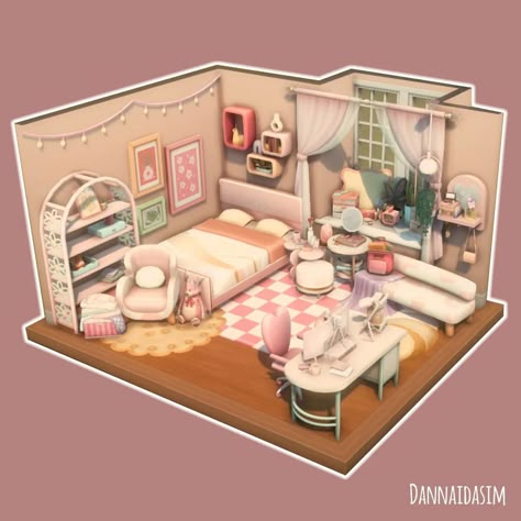 Sims Household Ideas, Sims 4 Cute Bedroom, Sims Room Decor, Bedroom Ideas For Parents, Sims Room Ideas Bedrooms, Sims Decor Ideas, Sims 4 Rooms Ideas, Parents Bedroom Ideas, Sims 4 Playroom