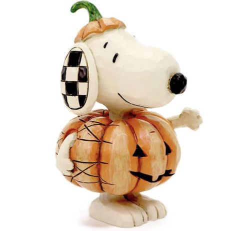 Snoopy in a pumpkin! Decor Statue, Jim Shore, Peanuts Snoopy, A Pumpkin, Hand Crafted, Snoopy, Figurines, Halloween, Stone