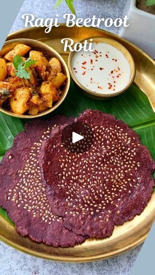 Ragi Roti, Ragi Recipes, Ragi Flour, Small Portions, Dough Balls, The Flame, Ghee, Turn Off, Sesame Seeds