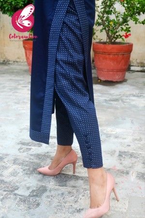 Shawl Tutorial, Women Trousers Design, Simple Kurti, Cotton Pants Women, Salwar Pants, Kurti Sets, Kurti Sleeves Design, Womens Pants Design, Churidar Designs