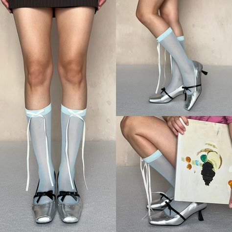 Babyblue knee high socks 🦋 #outfitinspiration #moodymumu Knee High Socks Outfit, High Socks Outfits, Sock Outfits, Knee High Socks, High Socks, Knee High, Outfit Inspirations, Socks, On Instagram