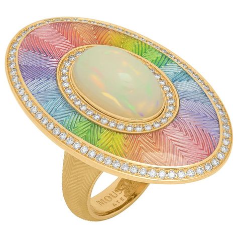 Ethiopian opal ring