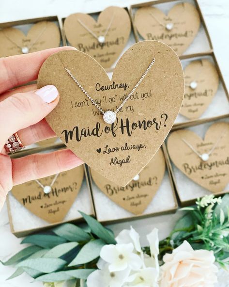 Purchase Can't say "I Do" without you! Dainty Necklaces! Bridesmaid Proposals, Asking Bridesmaids, Bridesmaid Boxes, Dainty Necklaces, Bridesmaid Box, Bridesmaid Proposal Box, Future Wedding Plans, Bridesmaid Proposal Gifts, Wedding Gifts For Bridesmaids