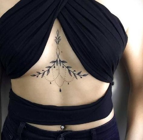 #tattoo, #tattoos, #inked, #tattooart, #tattooedwomen, #tattooedguys, #tattooinspiration, #tattooideas, #tattooworldwide, #tattoosociety, #InkLaughs, and #TattooFails​ Women Sternum Tattoo, Chest Tattoo Designs Female, Mandala Sternum Tattoo, Sternum Tattoos, Sternum Tattoo Design, Under Chest Tattoo, Underboob Tattoo Designs, Underboob Tattoo, Chest Tattoos For Women