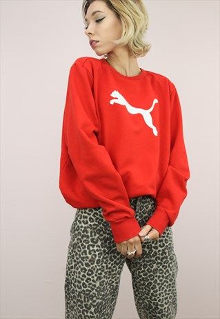 Vintage+90s+Puma+Oversized+Sweater+Sweatshirt+ Sweat Women, Oversized Sweater, Vintage Sweatshirt, 90s Vintage, Retro Style, Vintage 90s, Retro Fashion, Must Haves, Graphic Sweatshirt