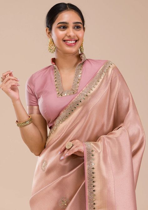 Classic Blouse Designs For Saree, Samantha Blouse Designs, Lenin Saree Blouse Designs, Short Sleeve Blouse Designs Saree, Brocade Blouse Designs, Aari Work Blouse Designs, Pattern Blouses, Long Blouse Designs, Model Blouse Designs