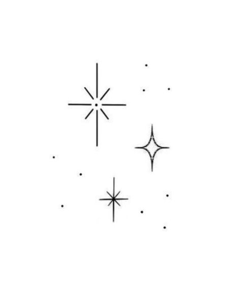 Sparkle Tattoo Wrist, Velaris Stars Tattoo, Simple Star Tattoos For Women, Sparkle Tattoo Shoulder, Three Star Tattoo, Small Star Tattoos For Women, Stars And Dots Tattoo Filler, Fine Line Tattoo Ideas Stars, Star Tattoo Fine Line