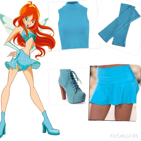 Magic Winx bloom outfit Winx Bloom Costume, Bloom Winx Club Costume, Bloom Costume, Bloom Cosplay, Winx Cosplay, Winx Bloom, Carnaval Outfit, Bloom Winx, Fairy Halloween Costumes