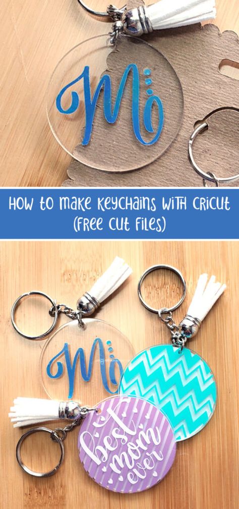 Keychain With Cricut, Acrylic Cricut Keychain, Making Acrylic Keychains, How To Make Acrylic Keychains With Vinyl, Keychain Cricut Svg Free, Acrylic Keychains Diy Cricut Tutorial, Things To Personalize With Cricut, Christmas Acrylic Keychain Ideas, Round Keychain Svg Free