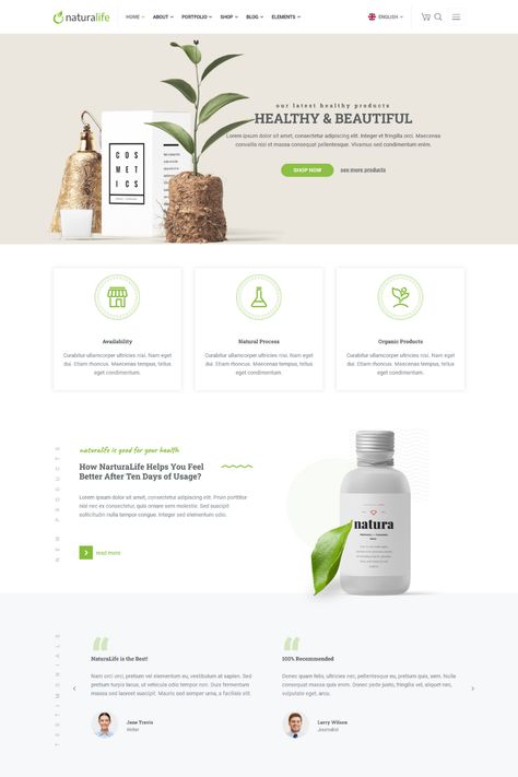 NaturaLife - Promote Health & Organic Living with this Refreshing WordPress Theme. Create a vibrant and wholesome website for your health and organic-focused business with NaturaLife. Featuring a fresh design, customizable options, and health-specific features, NaturaLife is the ultimate WordPress theme for wellness centers, organic food stores, and holistic living websites. Showcase your services, products, testimonials, and blog posts in visually appealing layouts. Biotech Website Design, Organic Food Store, Branding Website, Nature Life, Waste Management, Branding Website Design, Organic Living, Website Design Services, Health Promotion