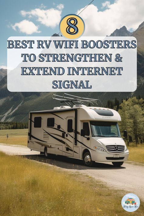 Discover the secret to flawless internet on the road! 🚐💻 Our latest guide reveals the 8 best RV WiFi boosters to keep you connected no matter where your adventures take you. Whether you're working remotely or streaming your favorite shows, we've got you covered. Curious to know which booster tops the list? Click to find out and share your must-have gadgets for RV living in the comments! #RVingKnowHow #RVWiFiBooster #DigitalNomad #RVLife #InternetOnTheRoad Rv Wifi, Rv Gear, Wifi Booster, Rv Adventure, Wifi Extender, Working Remotely, Must Have Gadgets, Wifi Signal, Signal Booster