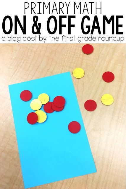 I love using games to build number sense, addition and subtraction strategies, and other math skills.  This is the start of a series of blog posts on primary math games I love to use in my classroom.  Today we are looking at one of the easiest games to play and differentiate for primary students: On and Off. How To Teach Addition And Subtraction, Whole Group Math Games Preschool, Counting On Addition, Para Educator, Addition And Subtraction Strategies, Easy Math Games, Fluency Games, Math Card Games, Easy Math