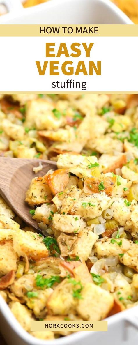 Vegan Stuffing Recipe, Vegan Stuffing, Vegan Cornbread, Dressing Recipes Cornbread, Vegan Holiday Recipes, Vegan Thanksgiving Recipes, Cornbread Dressing, Thanksgiving Food Desserts, Vegan Side Dishes