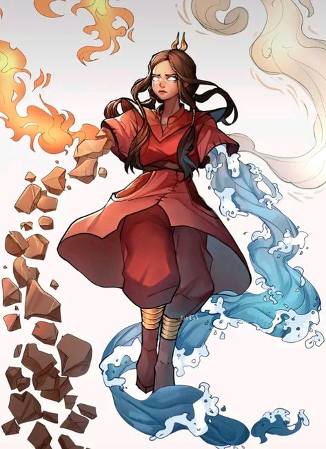 Ib: @rinesschan Avatar Water Bender Oc, Water Bender Oc, Avatar Water Bender, Bender Oc, Avatar Water, Avatar Wan, Water Bender, Avatar Ang, Pearl Steven Universe