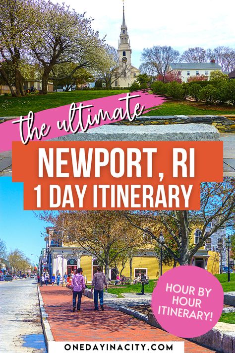 The Ultimate Newport, RI 1-Day Itinerary: Hour by Hour Itinerary! Rhode Island Bucket List, One Day In Newport Rhode Island, Where To Eat In Newport Rhode Island, Cliffwalk Newport Rhode Island, Portsmouth Rhode Island, Naragansette Ri, Best Restaurants In Newport Rhode Island, Downtown Newport Rhode Island, Newport Ri Outfit