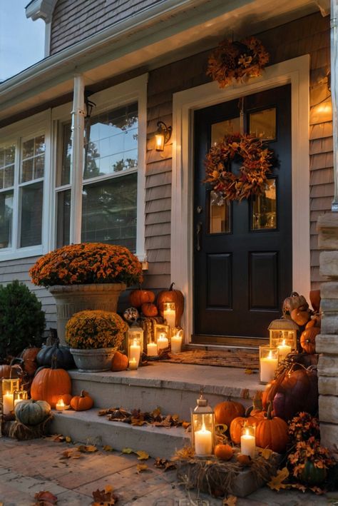 5 Witchy Room Ideas: Create the Perfect Space - DECOR YOUR HOUSE INTO A HOME YOU LOVE - HappyInteriorTime.com Witchy Room Ideas, Rustic Fall Porch, Fall Mantel Decor, Autumn Porch, Fall Fireplace Decor, Outdoor Fall Decor Ideas, Halloween Bedroom Decor, Ad Inspiration, Mantel Decor Ideas