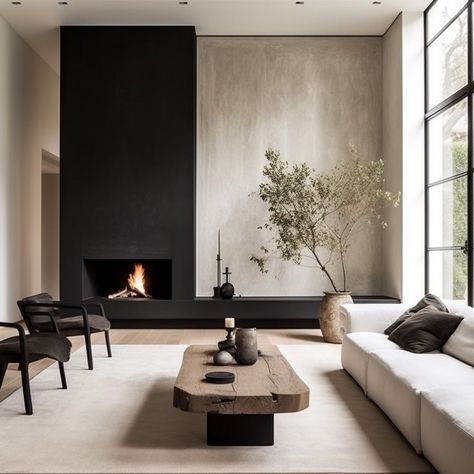 Looking for the perfect fireplace design for your room's focal point? We're sharing the 12+ most stunning fireplace ideas, plaster fireplaces and modern fireplace surrounds, as well as fireplace ideas for your living room, bedroom and more! Plus, grab our FREE DESIGN LIST while you're on our website!  #fireplaceideaslivingroommodern #bedroomfireplaceideas #interiordesigninspiration #fireplacesurroundideas #modernfarmhouse #plasterfireplace #cozymodernstyle #livingroominspiration #cozylivingrooms Minimalist Room, Home Fireplace, Modern Fireplace, Living Room With Fireplace, Fireplace Design, Living Room Inspo, A Living Room, Fireplace Surrounds, Living Room Ideas