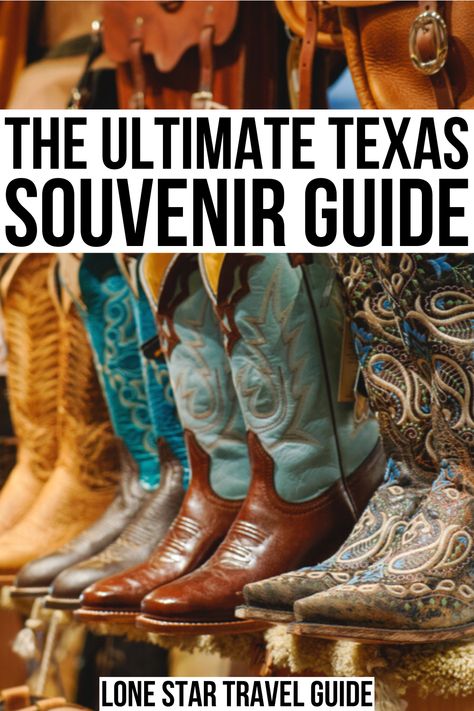 Wondering what to buy in Texas? Here's what to bring home from your trip!  best texas souvenirs | best souvenirs from texas | best things to buy in texas | shopping in texas | texas shopping guide | what to shop for in texas | what is texas known for | texas is famous for | best gifts from texas | best texas gift ideas | texas souvenir ideas | texas gift guide Texas Souvenirs Ideas, What To Wear In Texas Summer, What To Wear In Texas, Vacation Places In Usa, Texas Culture, Traveling Usa, La Travel Guide, Souvenir Ideas, Best Souvenirs