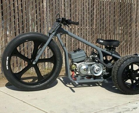 Mini Trike, Drift Trike Motorized, Drift Trike Frame, Custom Mini Bike, Mini Motorbike, Trike Bicycle, Mini Chopper, Custom Trikes, Diy Go Kart