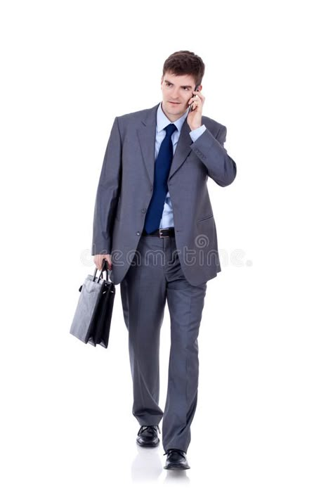 Business man Walking forward. While talking on the phone over white , #spon, #Walking, #man, #Business, #white, #phone #ad Man Walking Towards Camera, Talking On Phone Reference, Walking Forward, Walking Man, Talking On The Phone, Human Reference, On The Phone, Body Poses, Wedding Vector