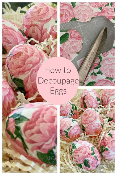 Easter Egg Decoupage, Decoupage Easter Eggs, Decoupage Eggs, Creative Easter Eggs, Decoupage Diy, Front Porch Christmas Decor Ideas, Porch Christmas Decor Ideas, Porch Christmas Decor, Spring Easter Crafts