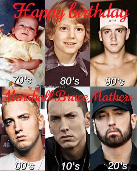 Eminem Birthday, Marshal Mathers, Eminem Memes, Eminem Slim Shady, Slim Shady, 50th Birthday, Birthday Theme, Eminem, Happy Birthday