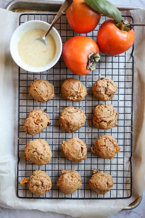 How To Eat Persimmon, Winter Cookies Recipes, Persimmon Cookie Recipe, Christmas Biscuits Recipe, Persimmon Cookies, Persimmon Recipes, Drop Cookie Recipes, Recipe Cookies, Tesco Real Food