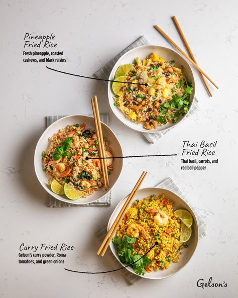 Fried Rice Plating Ideas, Rice Food Photography, Set Lunch Menu Design, Fried Rice Food Photography, Fried Rice Photography, Fried Rice Photography Food Styling, Fried Rice Restaurant Style, Rice Photography Food Styling, Chicken Fried Rice Photography