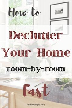 How To Declutter Your Home Room By Room, Decluttering Hacks, Cleaning Schedules, Declutter Bedroom, Deep Cleaning House, Organisation Tips, Declutter And Organize, Clutter Control, Declutter Home