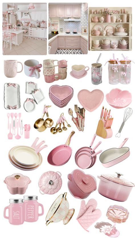 Coquette kitchen decor and accessories to help you transform your kitchen Coquette Kitchen, Pink Life, Dream House Decor, Christmas Wishlist, Dream Kitchen, Bedroom Makeover, Kitchen Accessories, Kitchen Decor, Pink