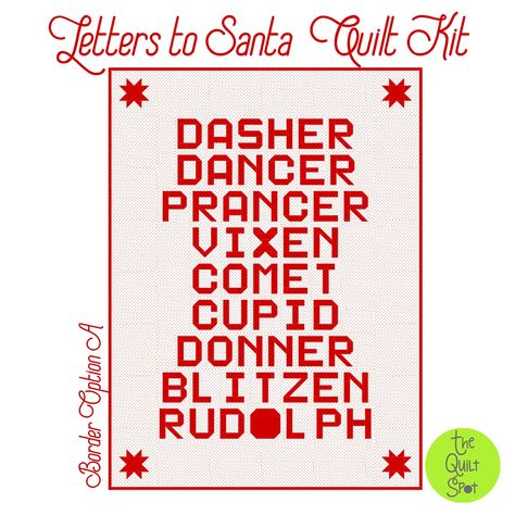 Santa Quilt, Name Quilt, Alphabet Quilt, Dear Santa Letter, Santa Coloring Pages, Christmas Quilt Blocks, Santa Template, Santa Letter Printable, Santa Letter Template