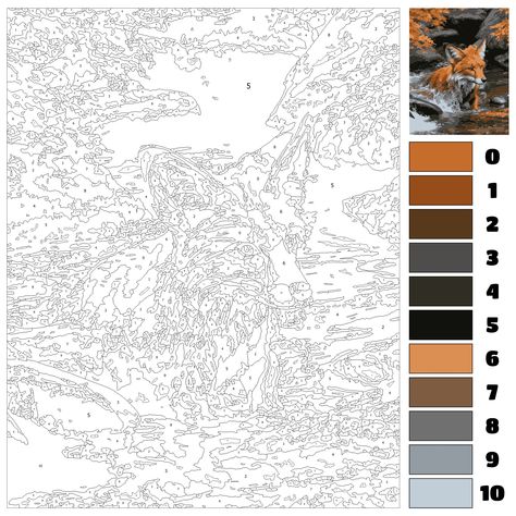 Advanced Color By Number, Painting By Numbers For Adults, Color By Number For Adults, Color By Number Coloring Pages, Number Coloring Pages, Adult Color By Number, Paint By Number Diy, Number Printables, Color By Number Printable